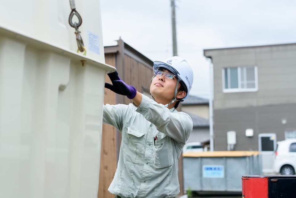北陸フジクリーン男性 インタビュー写真